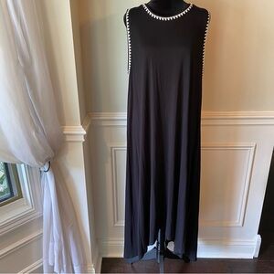 NWT Vince Camuto Havana Brights Embroidered Trim Sleeveless Dress